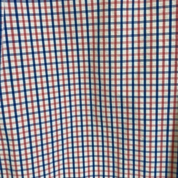 IZOD EUC Men's 100% Cotton Plaid Shirt White Red and Blue X-Large - Picture 7 of 10